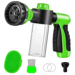 8 in 1 Multifunctional Foam Soap Sprayer Garden Hose Nozzle Car Pet Wash Open Bx